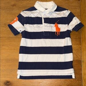 Polo by Ralph Lauren Nautical Blue and White Polo